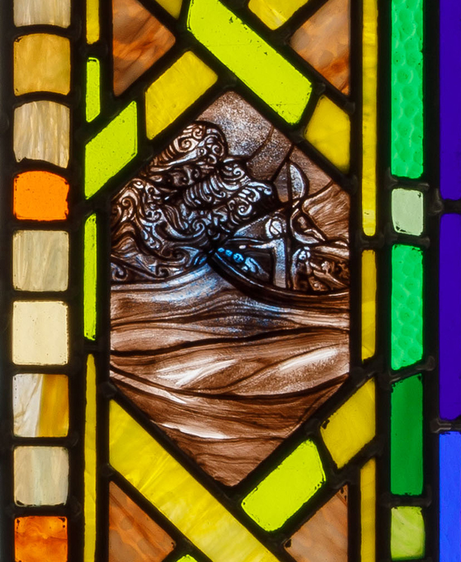 Christ calms the waters