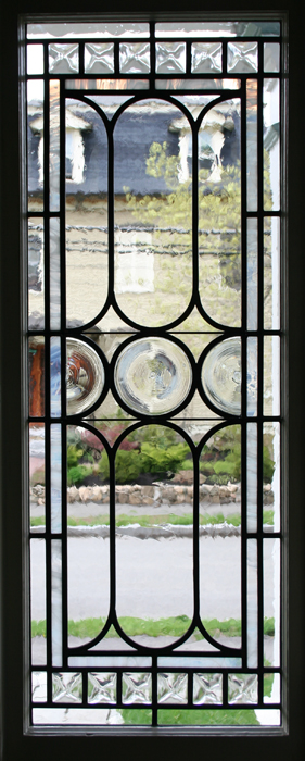 leaded glass sidelight