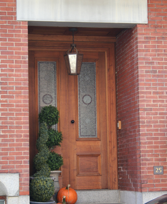 leaded glass sidelight