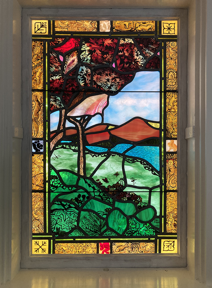 red rocks stained glass full image