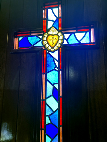 Sacred Heart church door